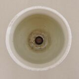 Vase in earthenware butterfly decoration