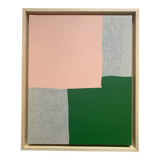 Pink On Green - original artwork