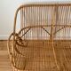 Vintage rattan bench