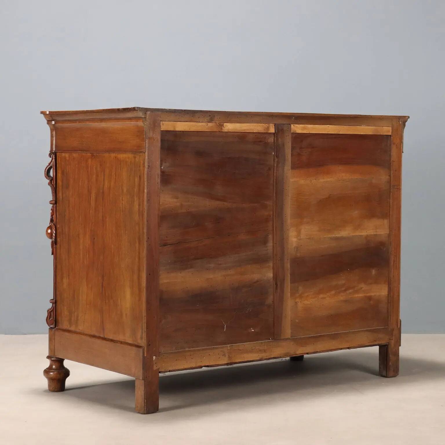Antique Charles X mahogany commode, Genoa, 19th century