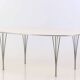 Super ellipse table by Jacobsen & Mathsson (Piet Hein, brown label) 180x120
