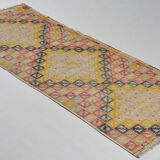 Anatolian handmade kilim rug 238 cm x 92 cm
