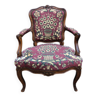 Fauteuil Louis  XV d’époque XVIIIe