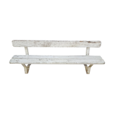 Old school bench white old patina