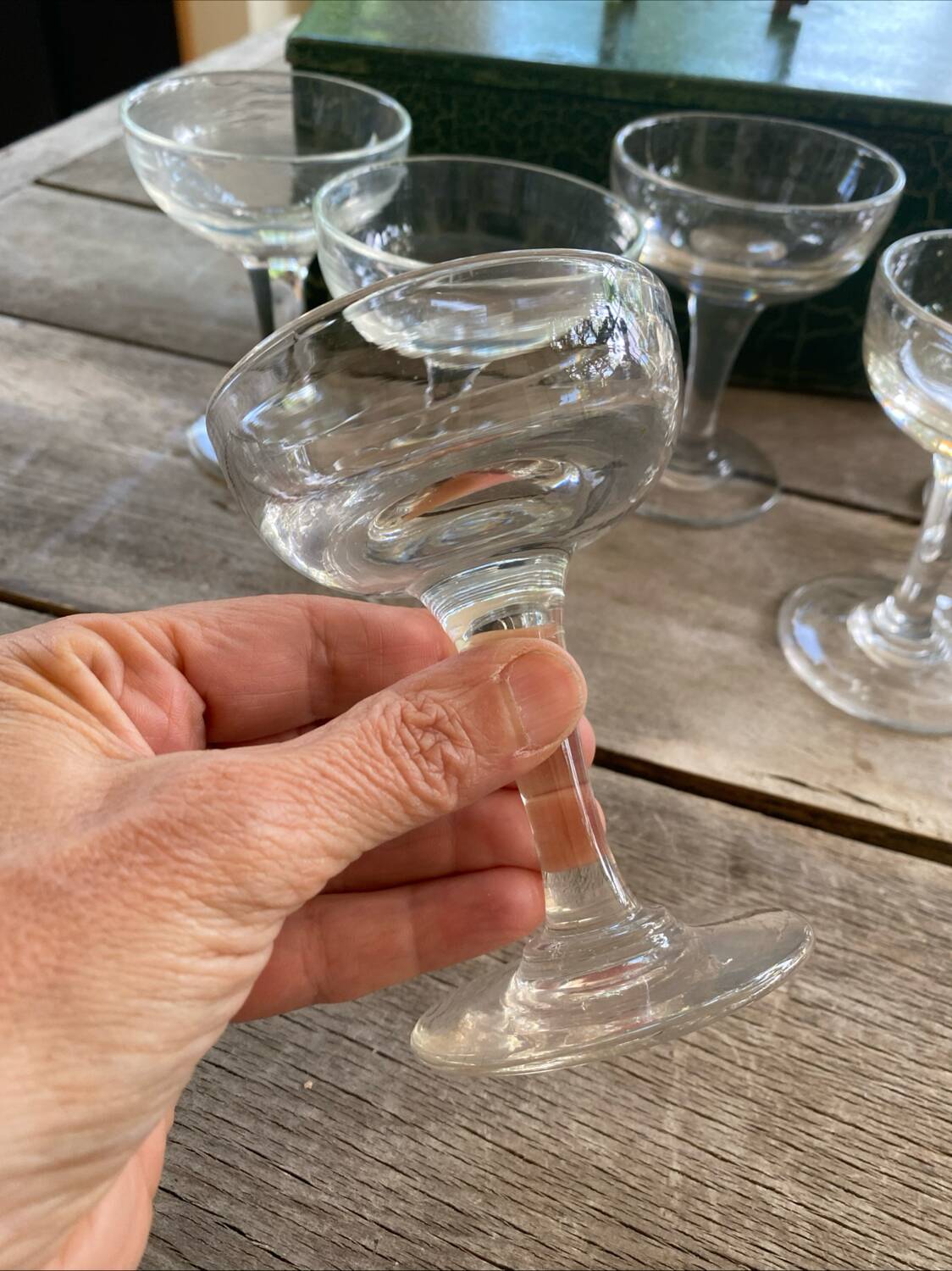 6 cherry or antique ice cream cups