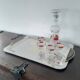 Gottinghen gold and stainless steel Art Deco tray