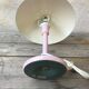 Lamp mushroom aluminor metal rose france 70s vintage