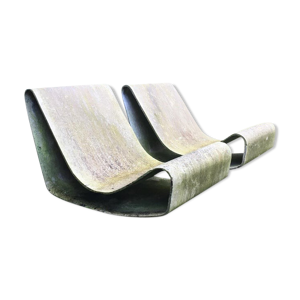 Pair de fauteuils «loop» par