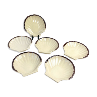 6 vintage scallops in emile henry ceramic