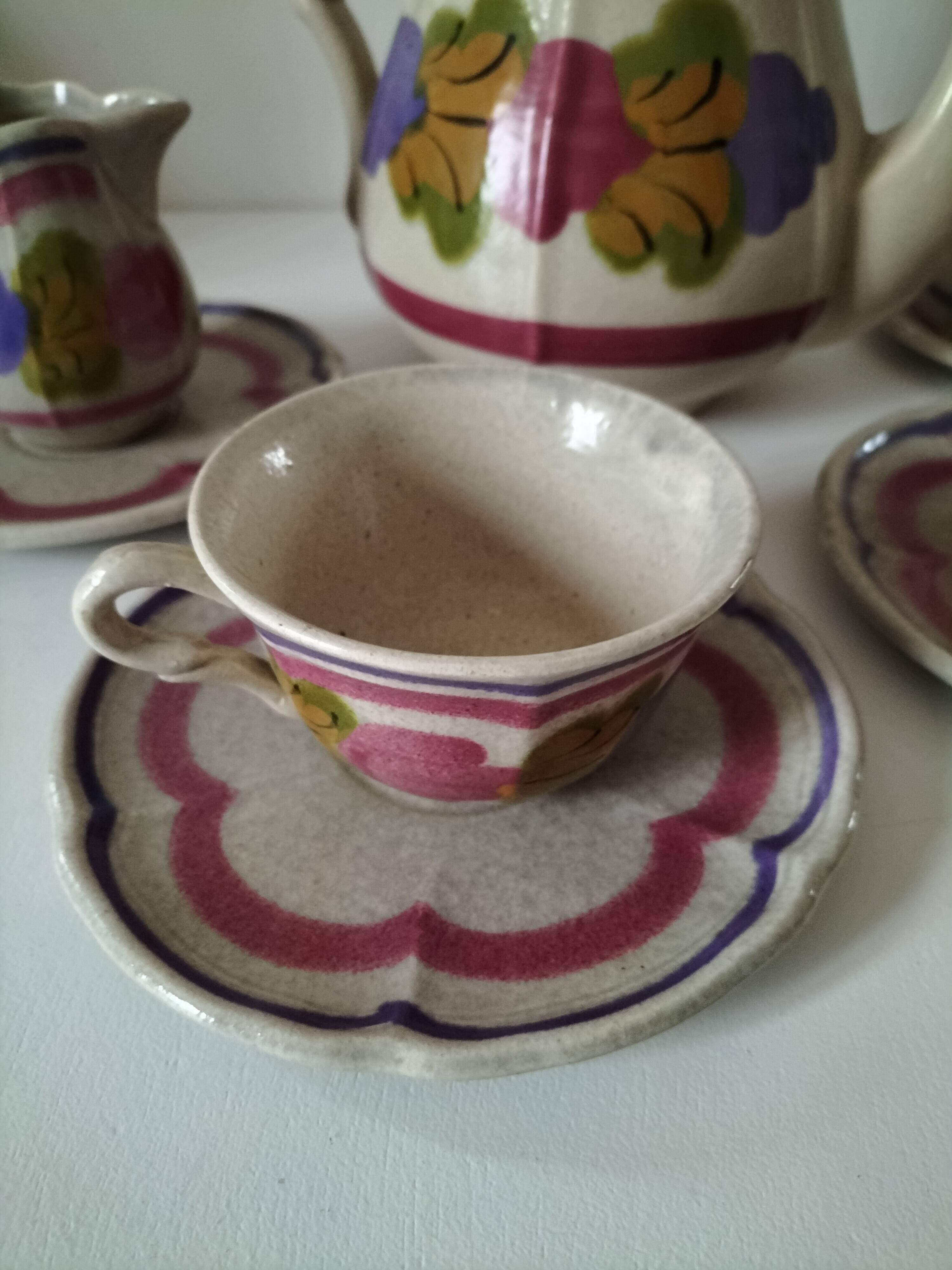 Ninon Coffee Service from Pornic Earthenware