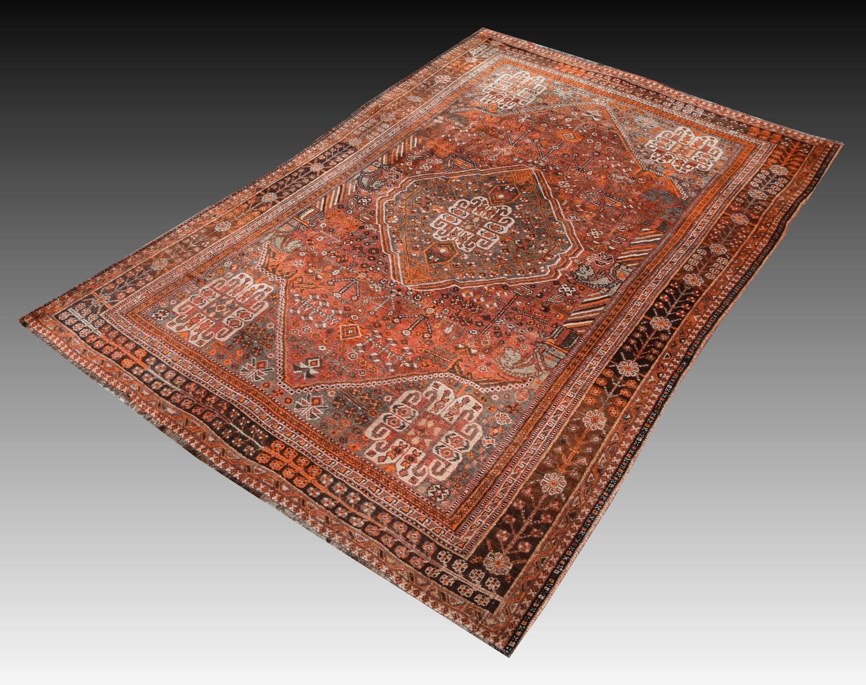 Tribal Oriental Rugs: 2.96 X 2.07 Meters
