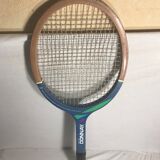 Raquette tennis ancienne Donnay hit n 1 light 3 bois + cuir made in belgique