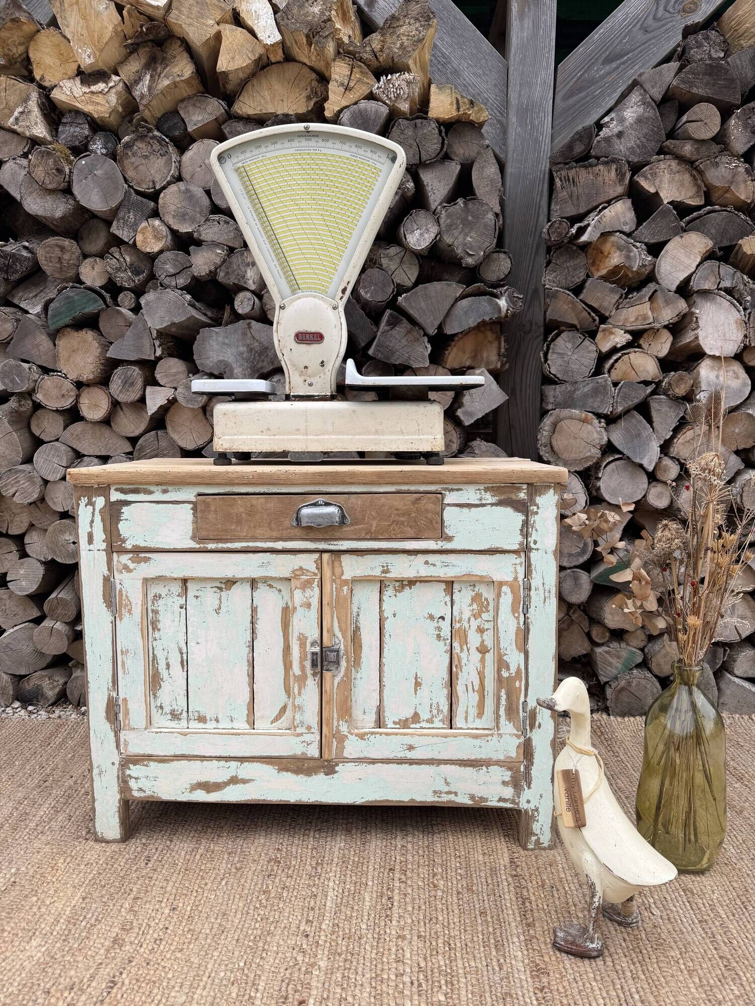 Meuble rangement vintage/ Meuble métier