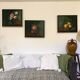 Framed antique oil painting