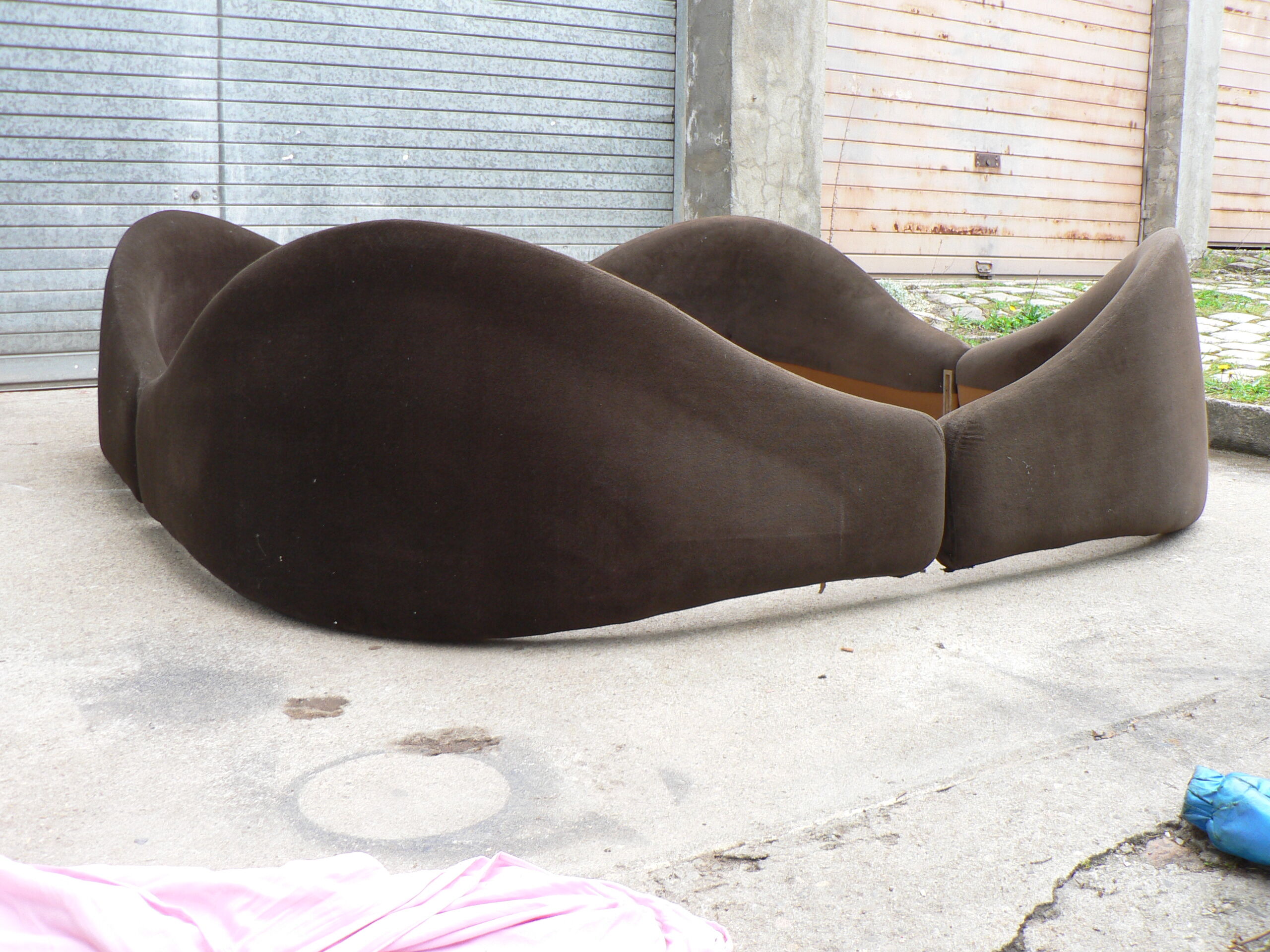 Lit anémone Govin Bernard vintage 200cm