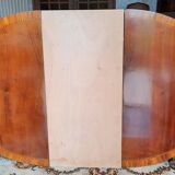 Oval table in cherry and zebrano