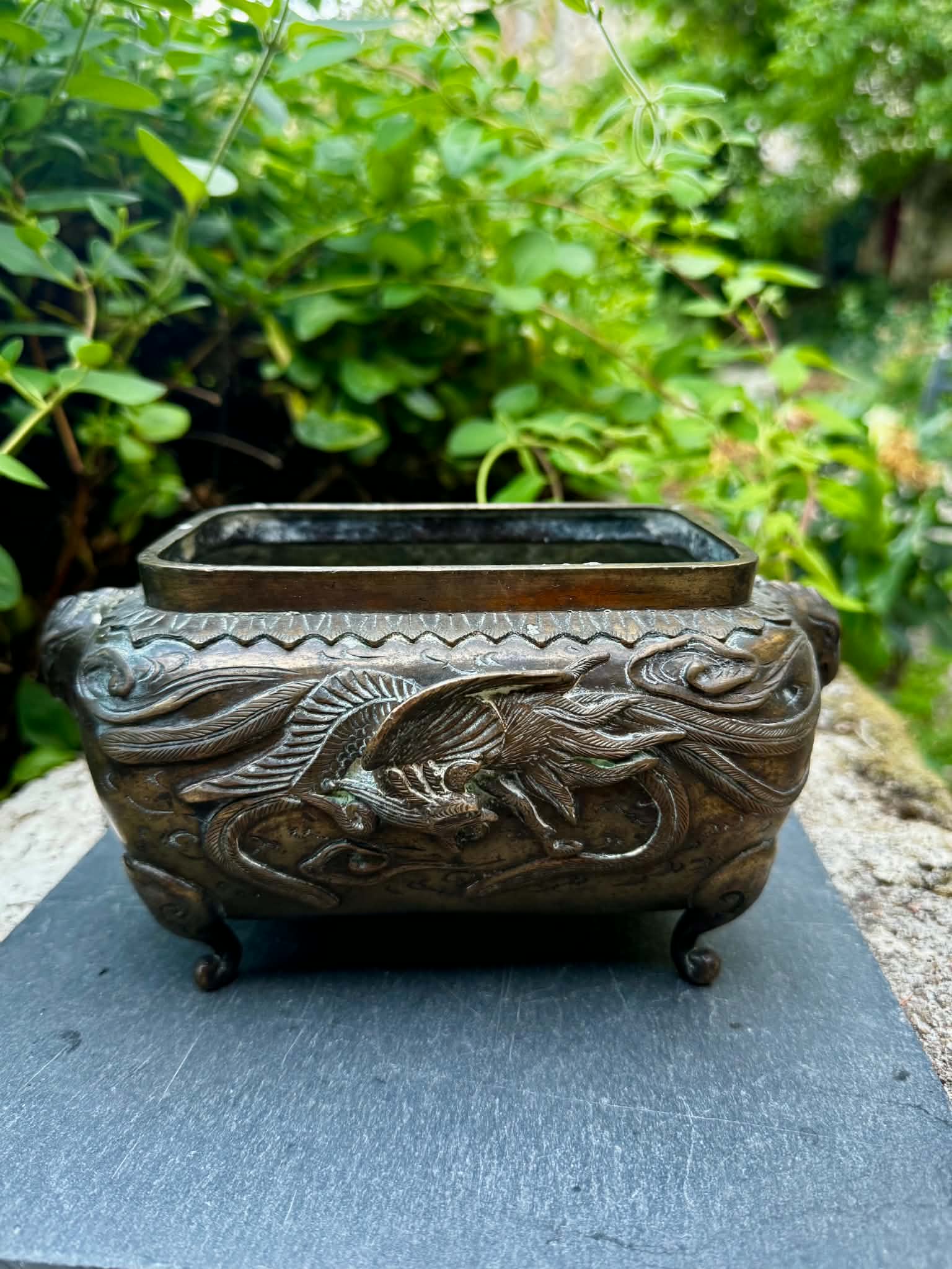 Jardinière, cache-pot en bronze, Asie XIXe siècle