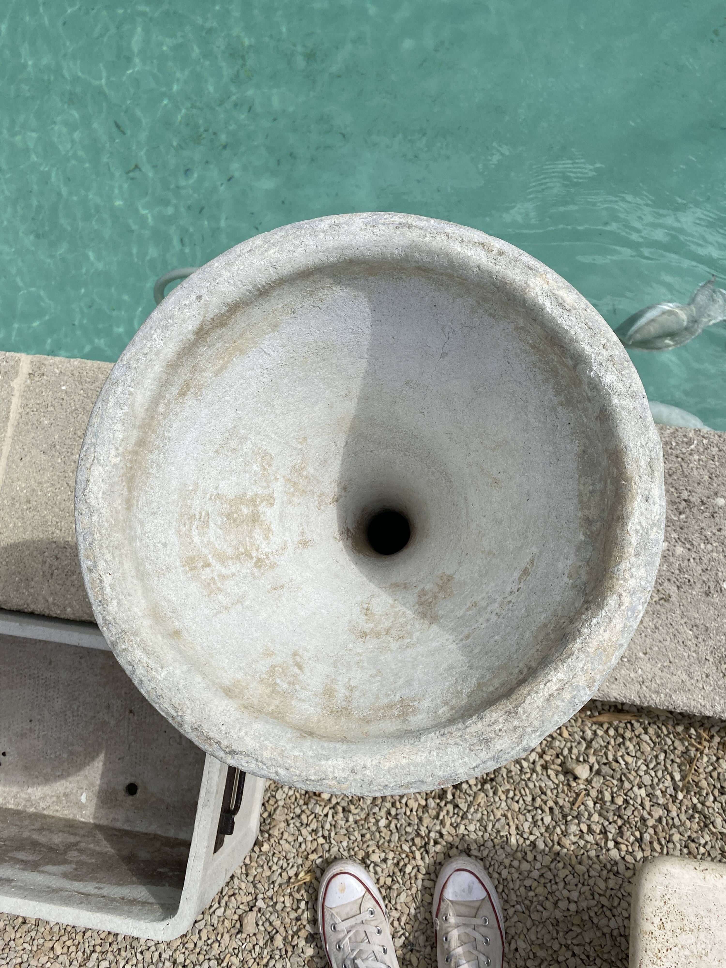 Pair of Anton Bee design planters assisted by Willy Guhl