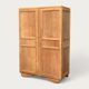 Parisian art deco wardrobe solid raw wood wardrobe