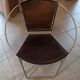 Paire de fauteuils en cuir marron foncé