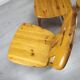 4 vintage pine chairs mountain shawl