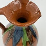 Set of 4 Flemish art nouveau stoneware