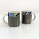 Paire de tasses Scenario Metropol de Barbara Brenner pour Rosenthal, 1990