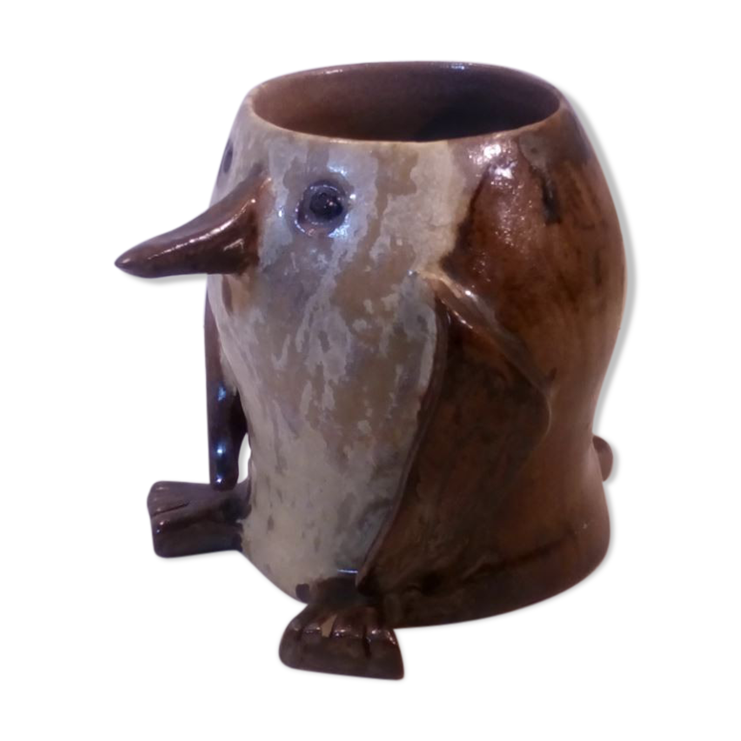 Zoomorphic vase in sandstone