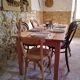 Table de ferme terracotta