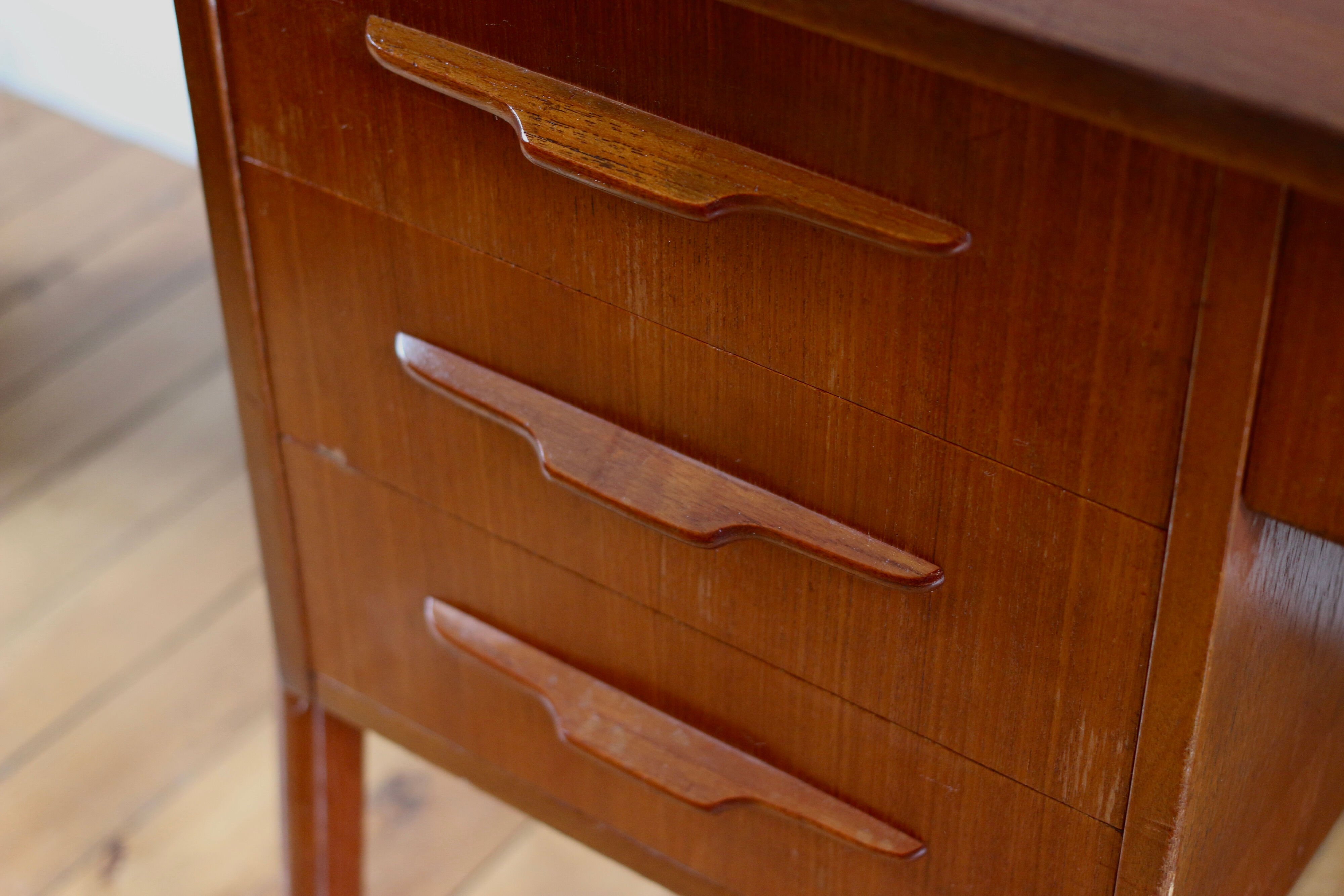 Scandinavian vintage teak desk 1960