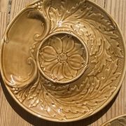 5 asparagus plates in earthenware Manufacture de Gien