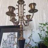 Chandelier laiton et marbre