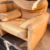 Fauteuil Maralunga de Vico Magistretti pour Cassina, Italie 1972