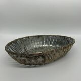 silver metal basket