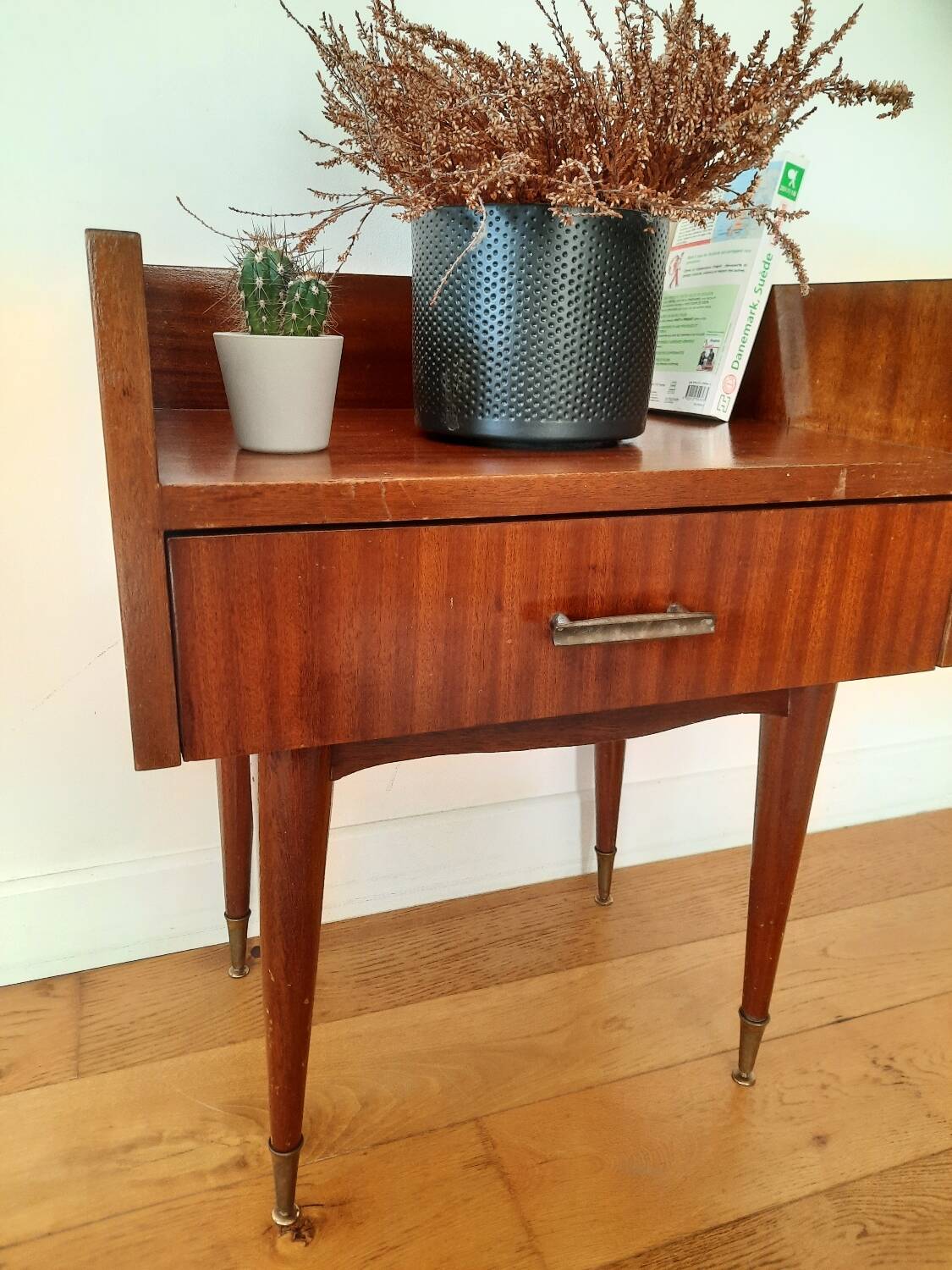 Petit meuble- chevet bois vintage