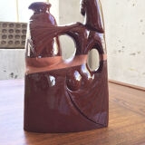 Ceramic pitcher vase polymorphic woman art deco