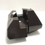 Brown Glazed Ceramic Trinket Bowl or Sculpture, Italy