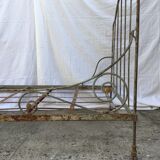 Wrought iron folding bed