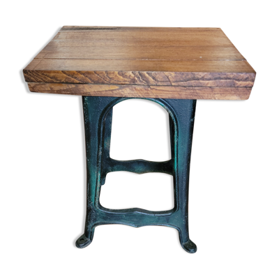 Table industriel pied fonte