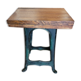 Table industriel pied fonte