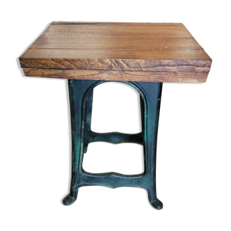 Table industriel pied fonte