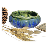 Gilbert metenier signed ceramic bowl // french art deco