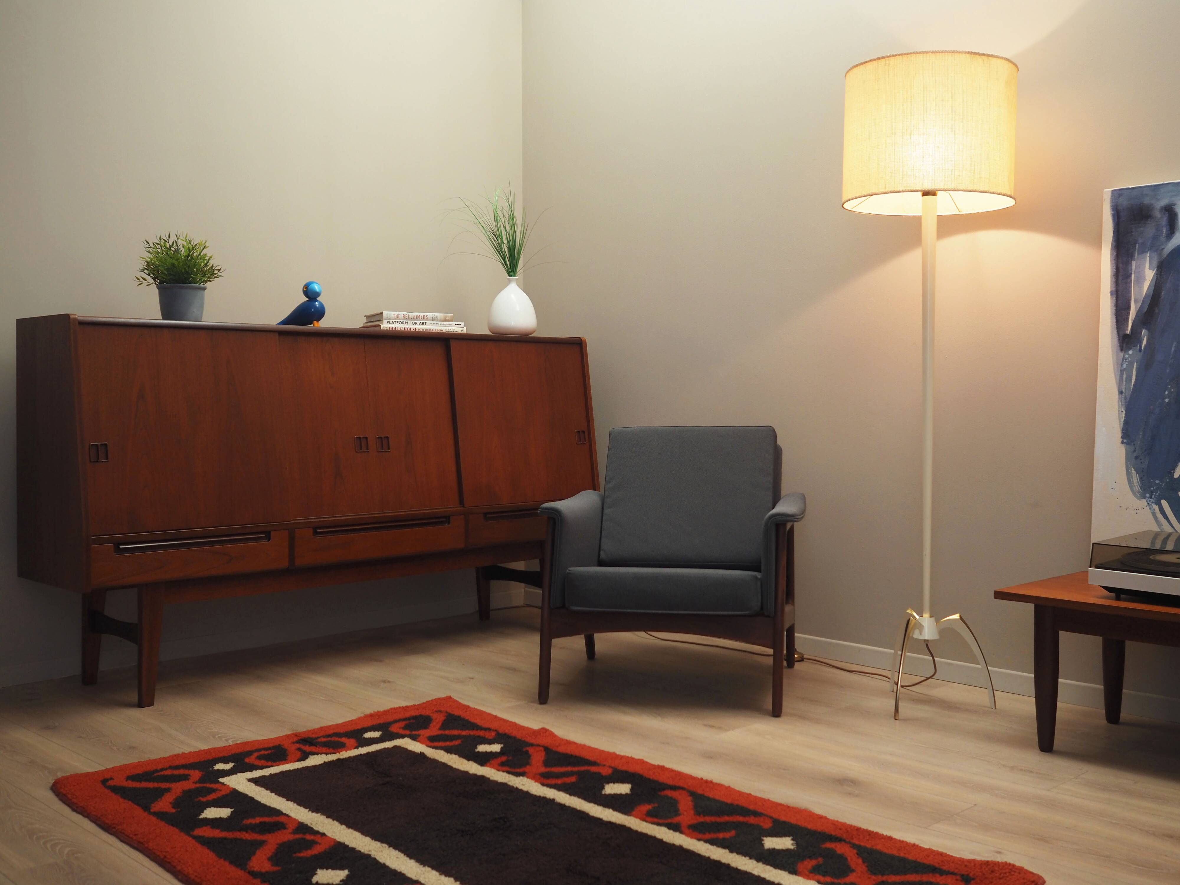 Teak highboard, Danish design, 1960s, production: Denmark