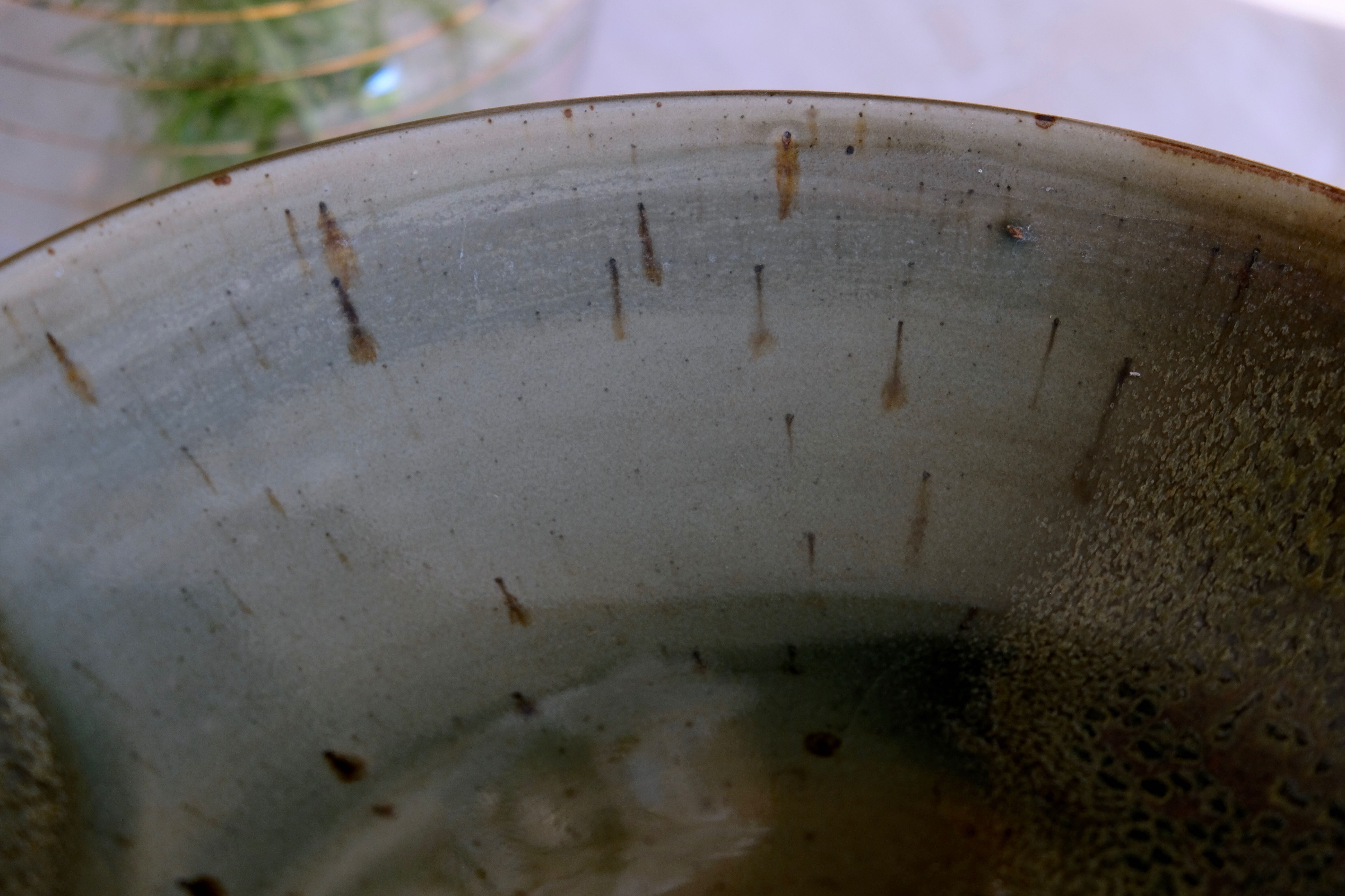 Compotier display ceramic cakes Japan 1950 unique piece