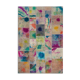 Tapis patchwork multicolore vintage 206 cm x 305 cm fait à la main anatolian vintage