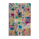 Tapis patchwork multicolore vintage 206 cm x 305 cm fait à la main anatolian vintage