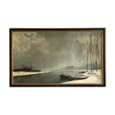 Painting XIXth framed
