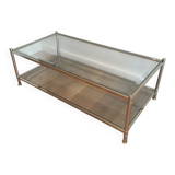 Grande table basse chromée