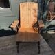 Chaise longue osier & rotin 1950