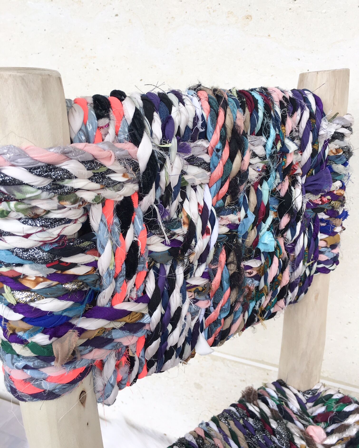 Recycled fabric chair